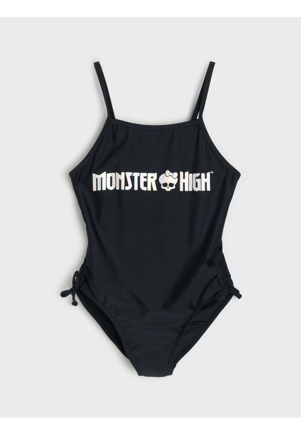Sinsay - Jednoczęściowy strój kąpielowy na cienkich ramiączkach Monster High - czarny. Kolor: czarny