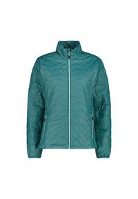 Kurtka puchowa z kapturem dla kobiet CMP. Typ kołnierza: kaptur. Kolor: zielony. Materiał: puch. Sezon: zima. Sport: narciarstwo #1