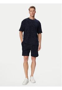 BOSS Szorty sportowe Se_Flower 50566816 Granatowy Regular Fit. Kolor: niebieski. Materiał: bawełna. Styl: sportowy #2