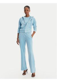 Juicy Couture Bluza Madison JCWAS126326 Błękitny Slim Fit. Kolor: niebieski. Materiał: syntetyk #4