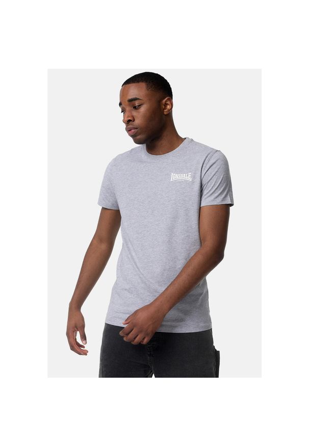 T-shirt o wąskim kroju Lonsdale Elmdon. Kolor: szary