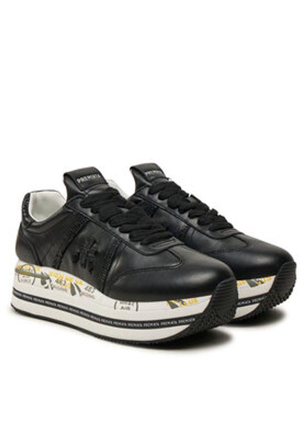 Premiata Sneakersy Beth 7107 Czarny. Kolor: czarny. Materiał: skóra