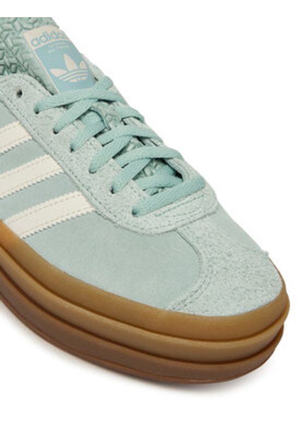 Adidas - adidas Sneakersy Gazelle Bold JS3902 Zielony. Kolor: zielony. Materiał: zamsz, skóra. Model: Adidas Gazelle