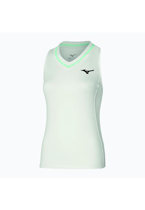Damski tank top Mizuno. Kolor: biały. Sport: tenis