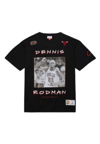 Koszulka Mitchell & Ness Premium Vintage Chicago Bulls Dennis Rodman. Kolor: czarny. Sport: koszykówka #1