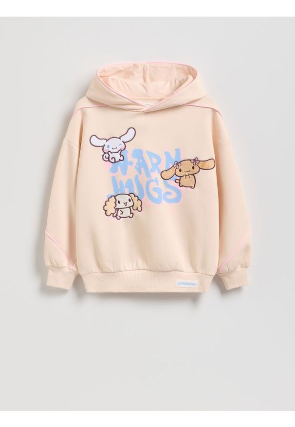 Reserved - Bluza Cinnamoroll - kremowy. Kolor: kremowy. Materiał: bawełna