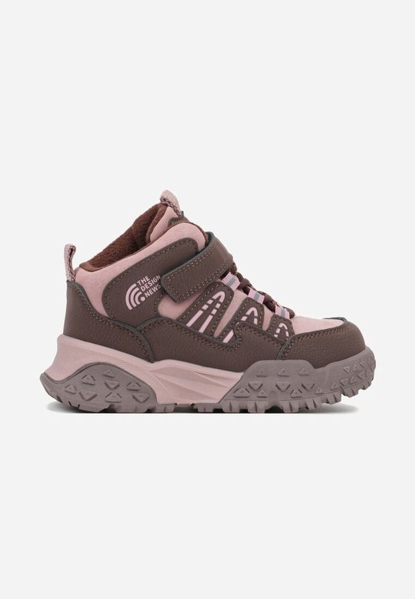 Born2be - Różowe Ocieplone Botki Sportowe Stylizowane na Sneakersy Mevinadea. Okazja: na co dzień. Kolor: różowy. Materiał: jeans, materiał. Styl: sportowy