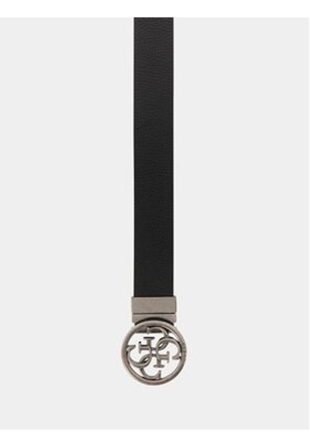 Guess Pasek BM7885 P6235 Czarny. Kolor: czarny. Materiał: skóra