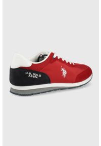 U.S. Polo Assn. buty kolor czerwony. Zapięcie: sznurówki. Kolor: czerwony. Materiał: guma