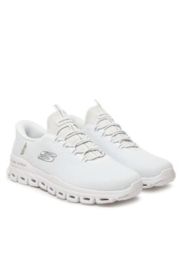 skechers - Skechers Sneakersy Glide-Step-Noxus 233010/WHT Biały. Kolor: biały. Materiał: materiał