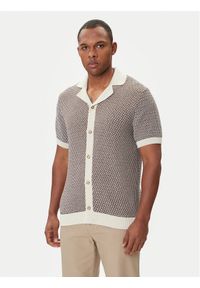 BOSS Kardigan C-Iconico 50543163 Beżowy Relaxed Fit. Kolor: beżowy. Materiał: bawełna #1