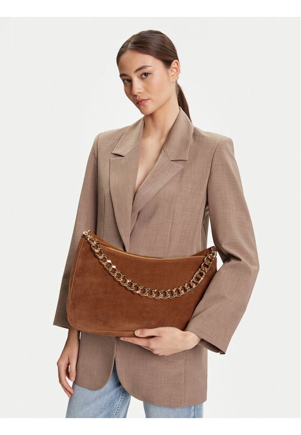 TwinSet - TWINSET Torebka 252TB7162 Brązowy. Kolor: brązowy. Materiał: skórzane