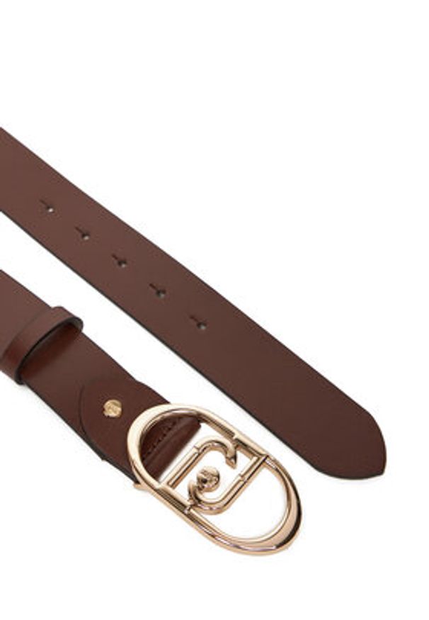 Liu Jo Pasek Damski Hips Belt 3,5 Cm AF5242 P0062 Brązowy. Kolor: brązowy. Materiał: skóra