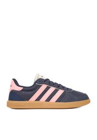 Adidas - adidas Sneakersy BREAKNET SLEEK IH5467 Czarny. Kolor: czarny. Materiał: zamsz, skóra