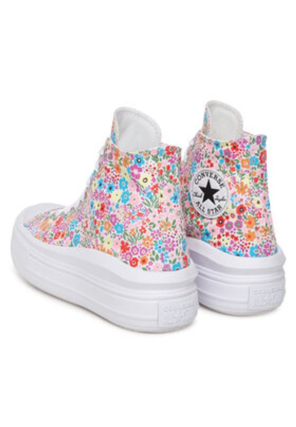 Converse Sneakersy Chuck Taylor All Star Move Platform Mini Flowers A14968C Kolorowy. Materiał: materiał. Wzór: kolorowy. Obcas: na platformie. Model: Converse All Star