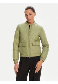 Geox Kurtka przejściowa Amabel W5520F T3132 F3275 Zielony Regular Fit. Kolor: zielony. Materiał: syntetyk
