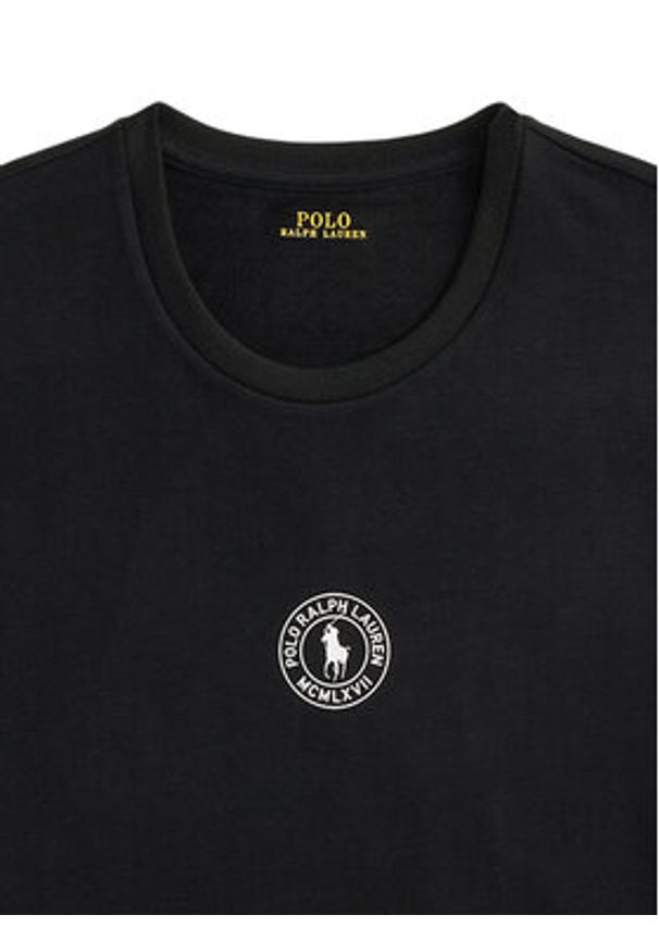 Polo Ralph Lauren T-Shirt 714P01951001 Czarny Slim Fit. Typ kołnierza: polo. Kolor: czarny. Materiał: wiskoza, syntetyk