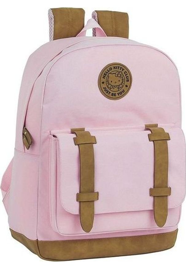 Różowy plecak na laptopa Hello Kitty z motywem z bajki
