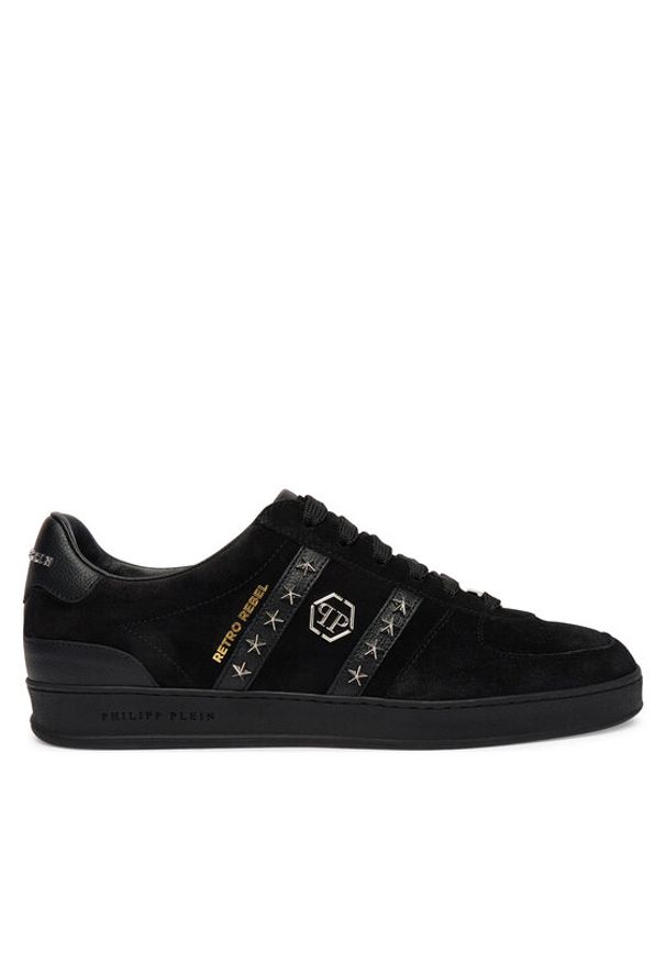 Philipp Plein - PHILIPP PLEIN Sneakersy SAFS USC0911 PLE009N Czarny. Kolor: czarny. Materiał: zamsz, skóra