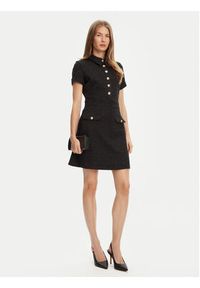 Guess Sukienka dzianinowa W5YK18 KCXO2 Czarny Regular Fit. Kolor: czarny. Materiał: syntetyk #5