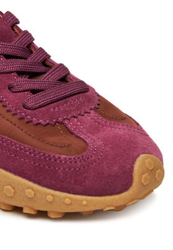 HOFF Sneakersy Bridge Mkii 22559003 Bordowy. Kolor: czerwony. Materiał: zamsz, skóra