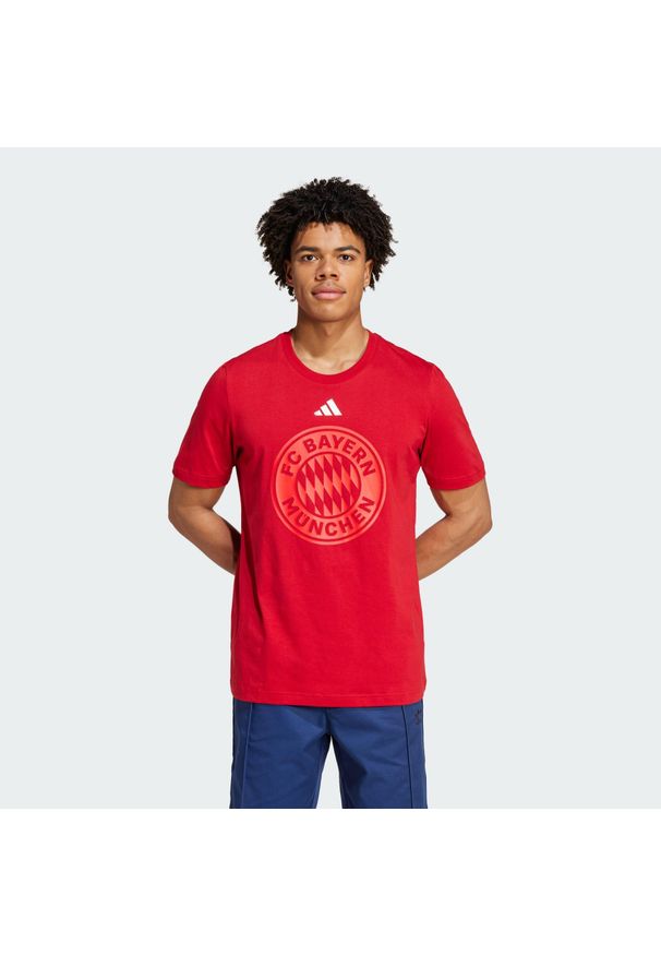 Adidas - Koszulka FC Bayern DNA Graphic. Kolor: czerwony. Sport: piłka nożna