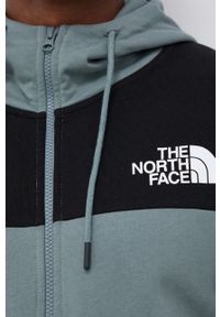 The North Face - Bluza bawełniana. Okazja: na co dzień. Typ kołnierza: kaptur. Kolor: zielony. Materiał: bawełna. Wzór: nadruk. Styl: casual #3
