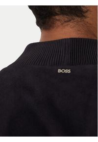 BOSS Kurtka skórzana H-Muller 50543213 Granatowy Regular Fit. Kolor: niebieski. Materiał: skóra #2