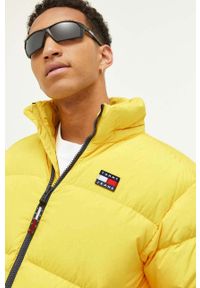 Tommy Jeans kurtka puchowa męska kolor żółty zimowa. Kolor: żółty. Materiał: puch. Sezon: zima #6