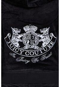 Juicy Couture - JUICY COUTURE Czarna bluza Heritage Dog Crest Robyn Hoodie. Kolor: czarny #4
