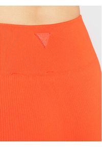 Guess Legginsy V2BB16 ZZ04V Pomarańczowy Slim Fit. Kolor: pomarańczowy. Materiał: syntetyk #4