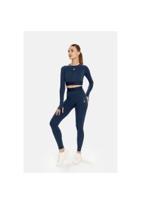 Legginsy fitness damskie Cardio Bunny Basic. Kolor: niebieski. Sport: fitness #1