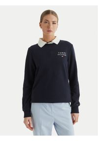 TOMMY HILFIGER - Tommy Hilfiger Bluza UW0UW04521 Granatowy Regular Fit. Kolor: niebieski. Materiał: bawełna #1