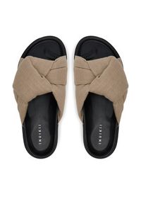 Inuikii Klapki Oversized 70104-147 708 Beżowy. Kolor: beżowy. Materiał: materiał #3