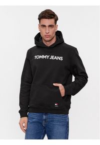 Tommy Jeans Bluza Bold Classics DM0DM18413 Czarny Regular Fit. Kolor: czarny. Materiał: bawełna