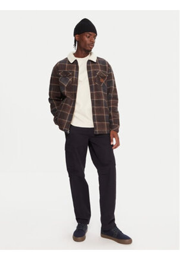 Quiksilver Kurtka przejściowa EQYPF03080 Brązowy Regular Fit. Kolor: brązowy. Materiał: bawełna