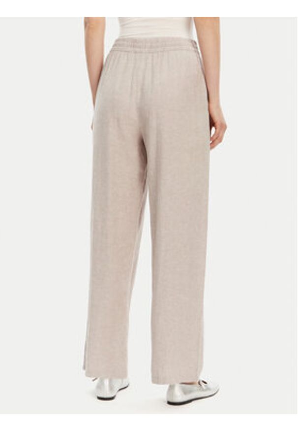 Vero Moda Spodnie materiałowe Linn 10305091 Szary Loose Fit. Kolor: szary. Materiał: len, wiskoza