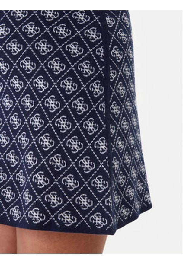Guess Spódnica ołówkowa W5BD81 Z3JD2 Granatowy Slim Fit. Kolor: niebieski. Materiał: syntetyk