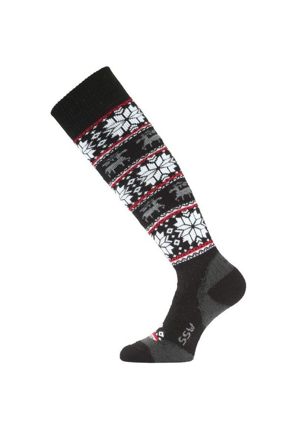 LASTING - Skarpety narciarskie Lasting SSW 900 Merino. Kolor: wielokolorowy, szary, biały, czarny. Materiał: wełna. Sport: narciarstwo