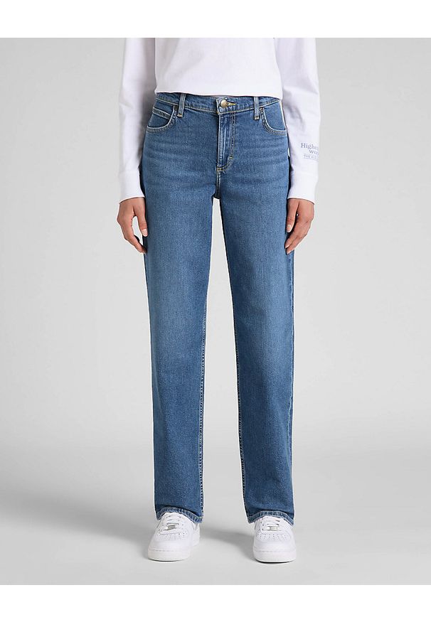 Lee - LEE JANE DAMSKIE SPODNIE JEANSOWE JEANSY DŻINSY JANET L34QBEWE 112322849