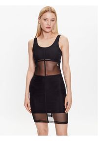 Calvin Klein Jeans Sukienka koktajlowa J20J221463 Czarny Slim Fit. Kolor: czarny. Materiał: syntetyk. Styl: wizytowy #1