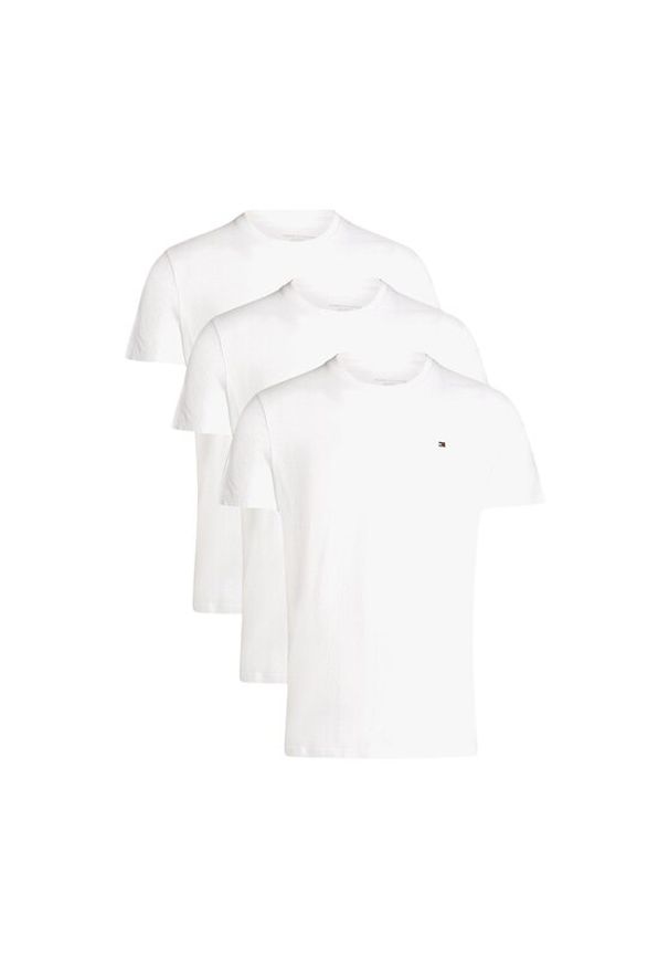 TOMMY HILFIGER - Tommy Hilfiger T-Shirt q-roa-34858 Biały Regular Fit. Kolor: biały. Materiał: bawełna