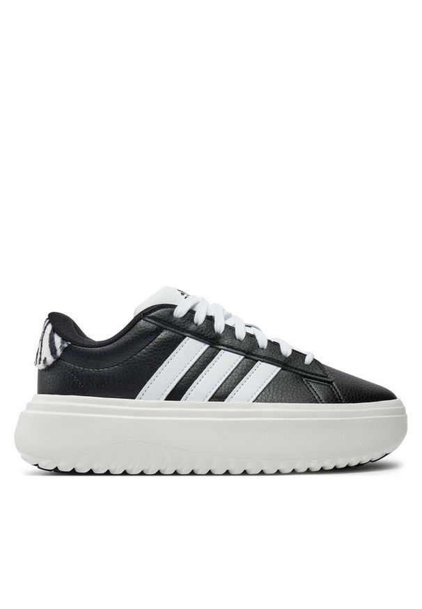 Adidas - Sneakersy adidas. Kolor: czarny. Obcas: na platformie