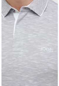 JOOP! - Joop! polo bawełniane kolor szary melanżowy. Typ kołnierza: polo. Kolor: szary. Materiał: bawełna. Długość: krótkie. Wzór: melanż #4