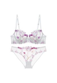 Intica - Zestaw bielizny koronkowej z haftem Aoiffe. Kolor: wielokolorowy. Materiał: koronka. Wzór: haft #1