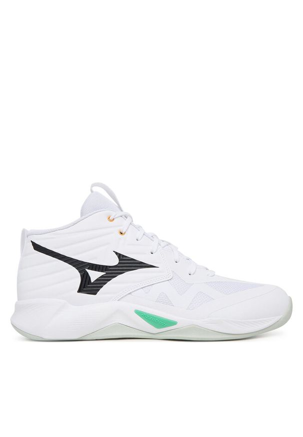 Buty halowe Mizuno. Kolor: biały. Model: Mizuno Wave