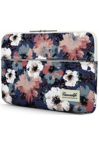 Etui na laptopa CANVASLIFE Sleeve 13-14 cali Blue Camellia. Materiał: materiał. Wzór: aplikacja, kwiaty #1