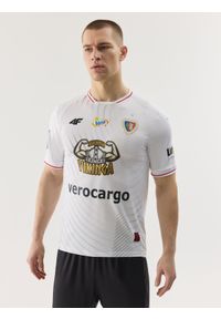 4f - 4F Koszulka klubowa wyjazdowa z sezonu 2023/24 męska 4F x Piast Gliwice - biała 3XL. Kolor: biały, wielokolorowy. Materiał: dzianina