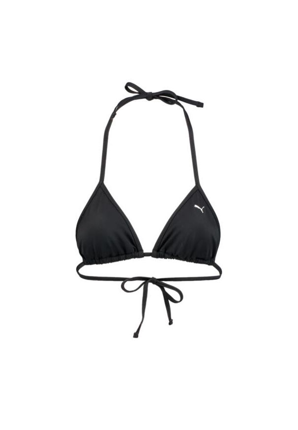 Damska góra od bikini Puma w kształcie trójkąta w kolorze czarnym. Kolor: czarny. Materiał: poliester