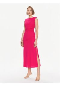 TwinSet - TWINSET Sukienka koktajlowa 241TE2057 Różowy Regular Fit. Kolor: różowy. Materiał: syntetyk. Styl: wizytowy